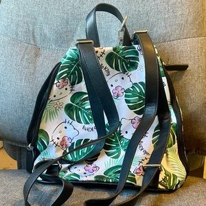 Hello Kitty Tropical Leaf Backpack Purse ✨💕